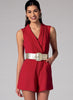 McCall's - M7366 Misses' Pleated Surplice or Plunging-Neckline Rompers, Jumpsuits & Belt - WeaverDee.com Sewing & Crafts - 3