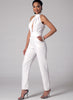 McCall's - M7366 Misses' Pleated Surplice or Plunging-Neckline Rompers, Jumpsuits & Belt - WeaverDee.com Sewing & Crafts - 6