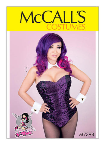 McCall's - M7398 Corseted Bodysuit, Collar, Cuffs & Tail - WeaverDee.com Sewing & Crafts - 1