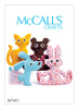McCall's - M7451 Cat, Bear, Rabbit & Dog Stuffed Animals - WeaverDee.com Sewing & Crafts - 1