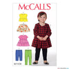 McCall's - M7458 Toddlers' Gathered Tops, Dresses & Leggings - WeaverDee.com Sewing & Crafts - 1