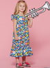 McCall's Pattern M7558 Children's/Girls' Sleeveless & Ruffle Sleeve Empire-Waist Dresses