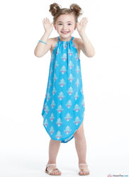 McCall's Pattern M7589 Children's/Girls' Gathered Neckline Sleeveless Dresses with Waist