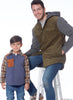 McCall's Pattern M7638 Men's & Boys' Lined Button-Front Jackets with Hood Options