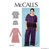 McCall's Pattern M7697 Misses'/Women's Lounge Tops, Dress, Shorts & Pants