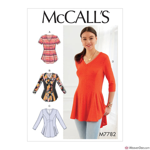 McCall's Pattern M7782 Misses'/Women's Tops