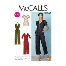 McCall's Pattern M7908 Misses' / Miss Petite Jumpsuits