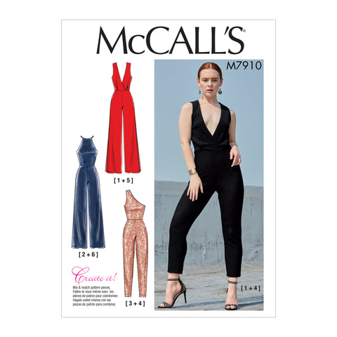 McCall's Pattern M7910 Misses' Jumpsuits