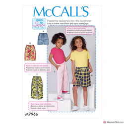 McCall's Pattern M7966 Children's / Girls' Shorts & Pants