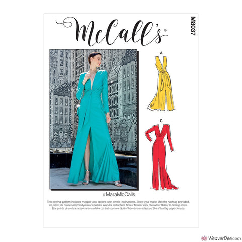 McCall's Pattern M8037 Misses' Special Occasion Dresses #MaraMcCalls
