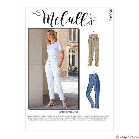 McCall's Pattern M8045 Misses' Trousers #AbbieMcCalls