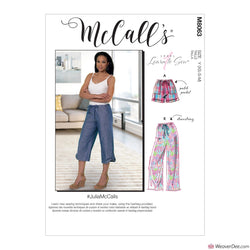 McCall's Pattern M8063 Misses' Drawstring Shorts & Trousers with Pockets #JuliaMcCalls