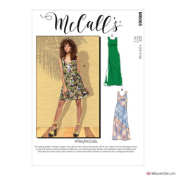 McCall's Pattern M8065 Misses' Pullover Bias-Cut Tank & Short-Sleeve Dresses #RileyMcCalls