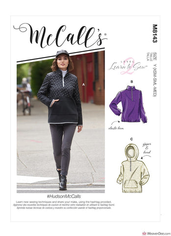 McCall's Pattern M8143 Misses' Tops #HudsonMcCalls