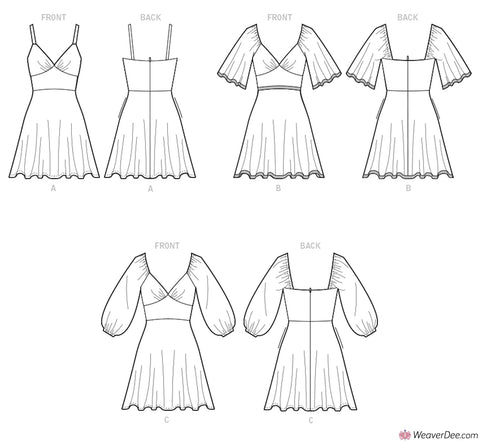 McCall's Pattern M8195 Misses' Dresses – WeaverDee.com