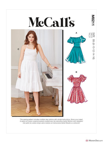 McCall's Pattern M8211 Misses' & Women's Dresses