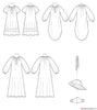 McCall's Pattern M8212 Misses' Dresses, Belt, Hat & Mask