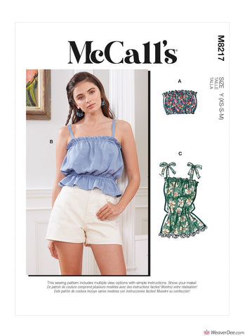 McCall's Pattern M8217 Misses' Tops