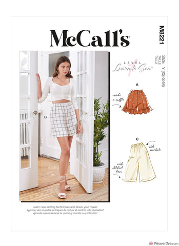 McCall's Pattern M8221 Misses' Shorts