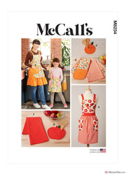 McCall's Pattern M8234 Children's & Misses' Aprons, Potholders & Tea Towel