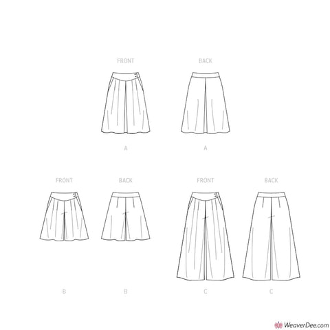 McCall's Pattern M8260 Misses' Skirt, Shorts & Trousers – WeaverDee.com
