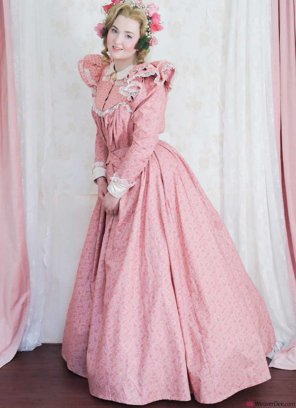 Pink victorian gown top