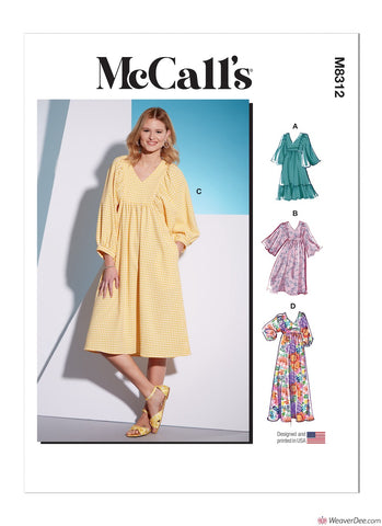 McCall's Pattern M8312 Misses' Dresses