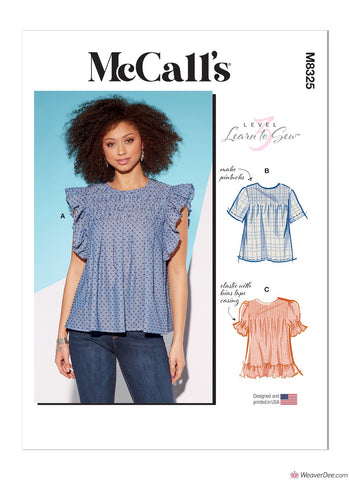 McCall's Pattern M8325 Misses' Tops