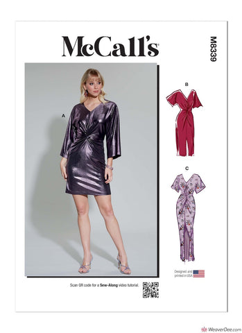 McCall's Pattern M8339 Misses' Knit Dress