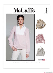 McCall's Pattern M8343 Misses' Pull-Over Top