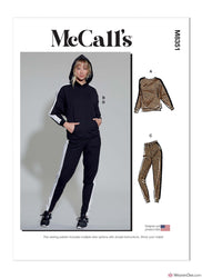 McCall's Pattern M8351 Misses' Lounge Pants, Top & Hoodie