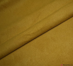 Faux Suede Fabric / Mustard