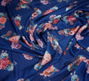 Scented Crinkle Georgette Royal Blue Fabric
