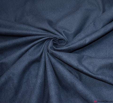 Faux Suede Fabric / Navy Blue