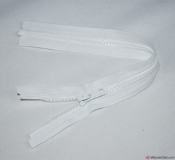 Vislon Open Ended Zip [501 White - 5mm Tooth Width]
