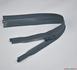 Vislon Open Ended Zip [578 Mid Grey - 5mm Tooth Width]