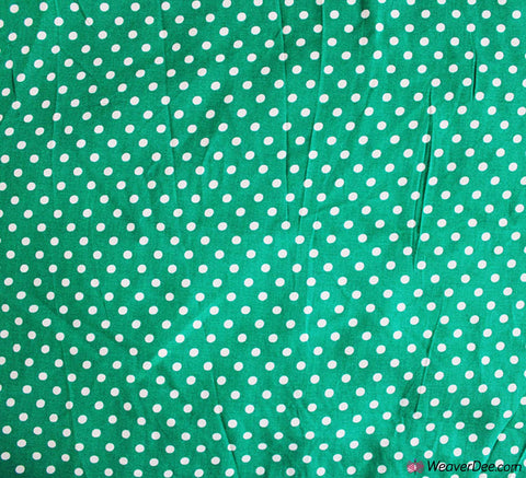 Peaspot Viscose Fabric - Green