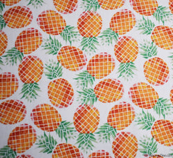 Cotton Poplin Fabric - Sweet Pineapple
