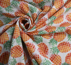 Cotton Poplin Fabric - Sweet Pineapple