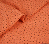 Washed Slub Cotton Fabric - Pinspot Pumpkin