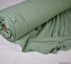 Knitted Pointelle Cotton Jersey Fabric - Sage Green