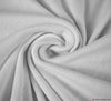 Knitted Pointelle Cotton Jersey Fabric - White