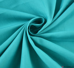 Plain Polycotton Fabric / Teal