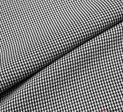 Puppytooth Suiting Fabric - Black / White