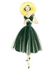Vogue Pattern V1172 V-Neck Dress & Belt Vintage 1950s (Misses'/Misses' Petite)