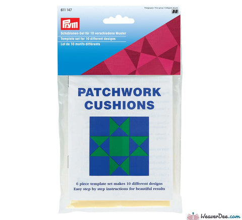 Prym - Patchwork Cushion 6-Piece Template Set - WeaverDee.com Sewing & Crafts - 1