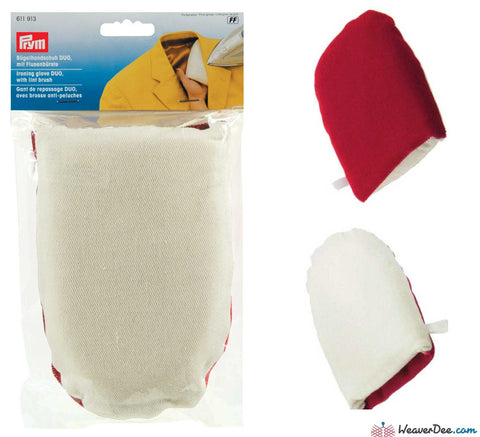 Prym - Ironing Glove Duo With Lint Brush - WeaverDee.com Sewing & Crafts - 1