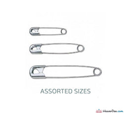 Prym - Assorted Steel Safety Pins (pack of 24) - WeaverDee.com Sewing & Crafts - 1