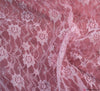 Raschel Pink Lace Fabric
