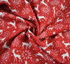 Digital Print Cotton Fabric - Winter Reindeer • by CRAFTY FABRICS